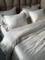 Постільна білизна king size Maison D'or Mirabella stone 240x260 см сатин - Зображення 8