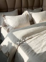 Постільна білизна king size Maison D'or Mirabella stone 240x260 см сатин - Зображення 6