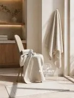 Махровий рушник Mini Zephyr Dune Kassatex New York із вишивкою ромашок, 100% бавовна, 30×50 см, 1 шт. - Зображення 4