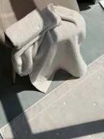 Махровое банное полотенце Zephyr Dune Kassatex New York с вышивкой ромашек, 100% хлопок, 90×150 см, 1 шт. — изображение 4
