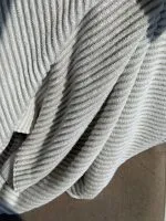 Махровое полотенце Kassatex New York Sullivan Ribbed в полоску, 100% египетский хлопок, 50×70 см, 1 шт. — изображение 2