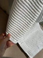 Махровое полотенце Kassatex New York Sullivan Ribbed в полоску, 100% египетский хлопок, 50×70 см, 1 шт. — изображение 3