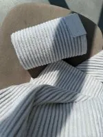 Махровий банний рушник у смужку Kassatex New York Sullivan Ribbed, 100% єгипетська бавовна, 70×140 см, 1 шт. - Зображення 2