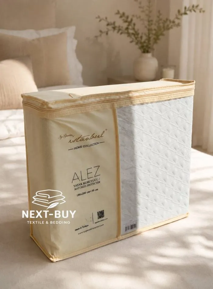 Наматрацник Istanbul Home Collection ALEZ 180×200+30 см, водонепроникний захисний чохол на матрац із бортом, Туреччина - Зображення 5