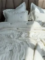 Муслінове покривало з наволочками Maison Luxe Cream, євро, поліестер, Туреччина