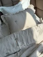 Муслиновое покрывало с наволочками Maison Luxe Biege, евро, полиэстер, Турция — изображение 2