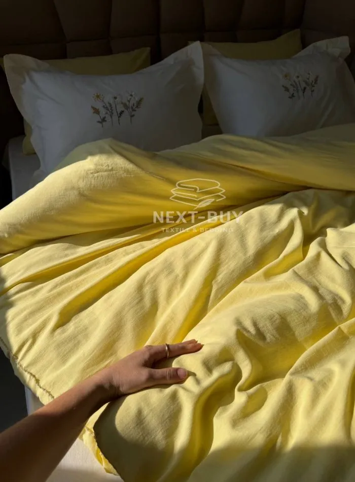 Постільна білизна варена бавовна Istanbul Sweet Dreams Daisy євро комплект 200х220 - Зображення 8
