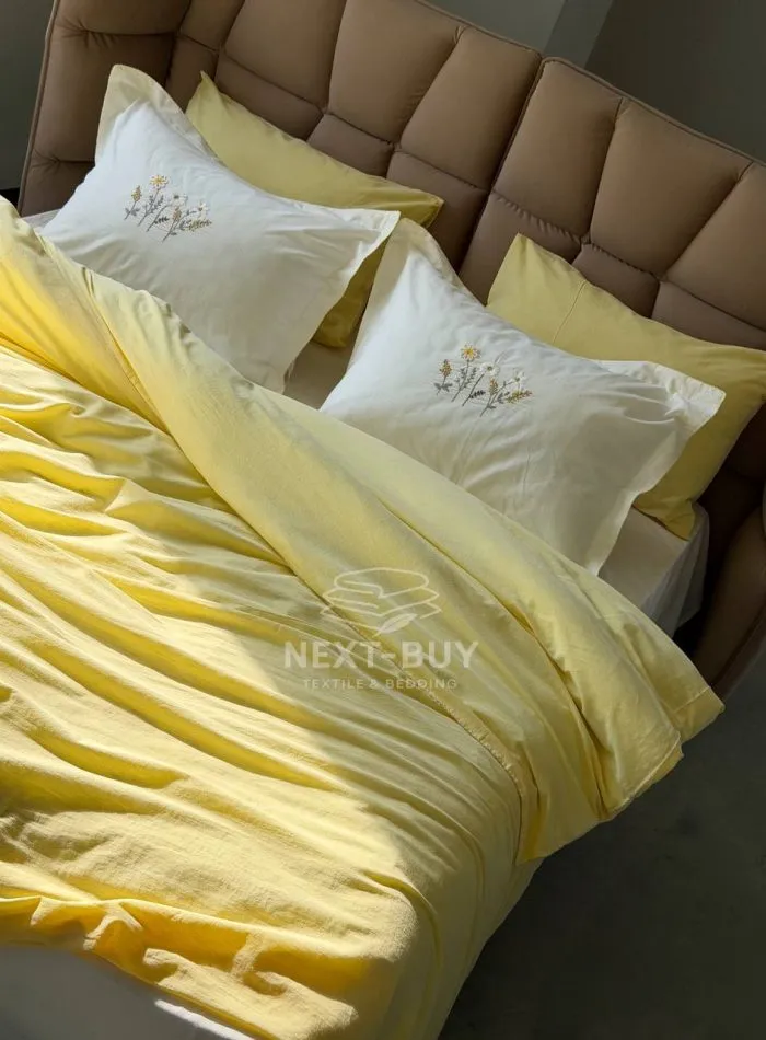 Постільна білизна варена бавовна Istanbul Sweet Dreams Daisy євро комплект 200х220 - Зображення 5