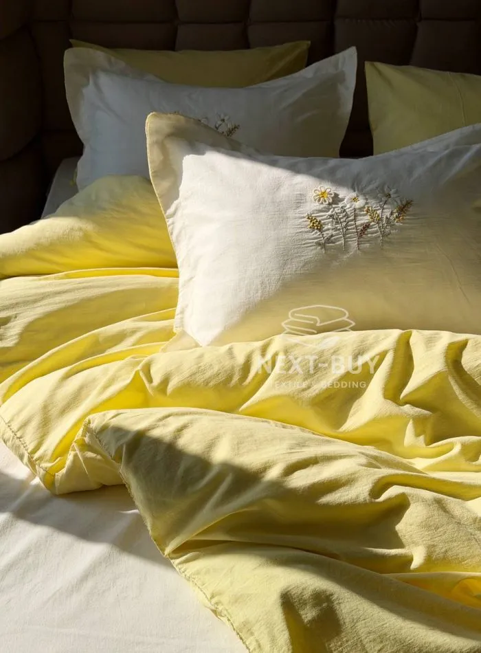 Постільна білизна варена бавовна Istanbul Sweet Dreams Daisy євро комплект 200х220 - Зображення 3