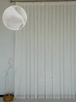 Тюль турецький структурний льон Natural Linen Lines, кремовий, арт. 874 - Зображення 3