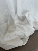 Тюль турецький структурний льон Natural Linen Lines, кремовий, арт. 874 - Зображення 8