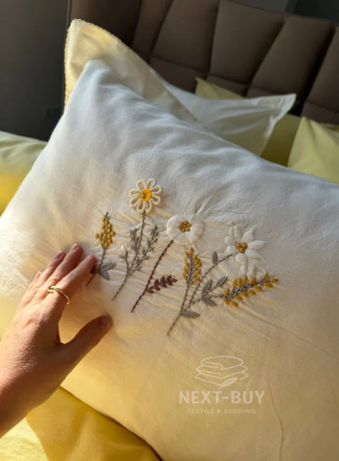 Постільна білизна варена бавовна Istanbul Sweet Dreams Daisy євро комплект 200х220 - Зображення 7