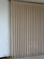 Тюль структурный Silver Linen Glow Beige бежевый лен с серебристой нитью, арт. 871 — изображение 6