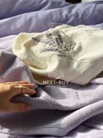 (Копія)(Копія)Постельное белье Istambul Sweet Dreams Lavender вареный хлопок с вышивкой евро комплект 200х220 — изображение 7