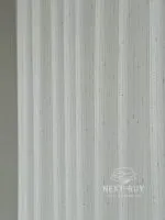 Турецький структурний тюль Urban Linen Stripe White, білий зі срібним блиском, арт. 876 - Зображення 11