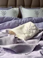 (Копія)(Копія)Постельное белье Istambul Sweet Dreams Lavender вареный хлопок с вышивкой евро комплект 200х220 — изображение 8