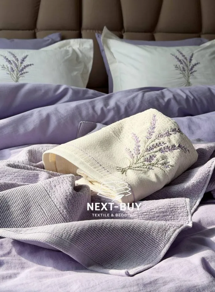 (Копія)(Копія)Постельное белье Istambul Sweet Dreams Lavender вареный хлопок с вышивкой евро комплект 200х220 — изображение 8
