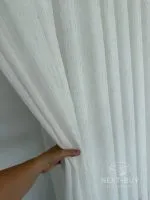 Тюль турецький структурний льон Natural Linen Lines, кремовий, арт. 874 - Зображення 11