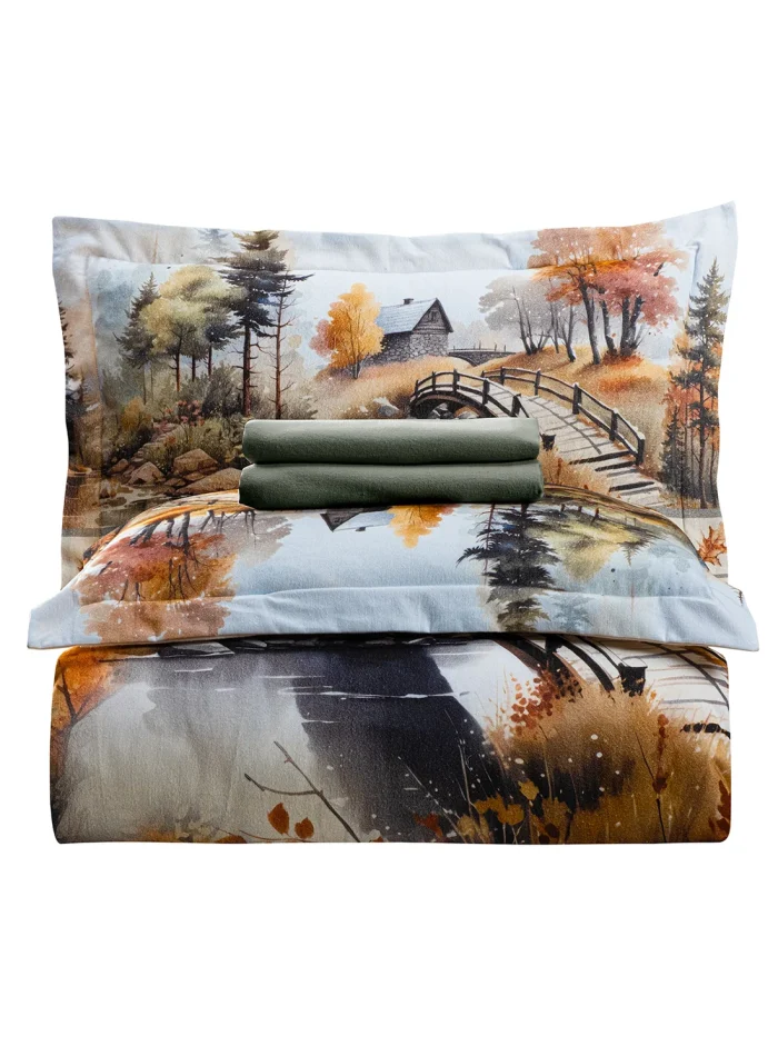 Постільна білизна фланель First Choice Toledo полуторний комплект 160×220 - Зображення 3