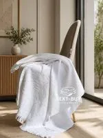 Maison D'or Hawaii white бавовняний рушник для лазні, сауни 85х150см - Зображення 4