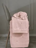 Набір махрових рушників Maison D'or Soft Hearts pudra з сердечками