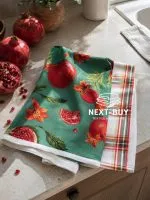 Набор кухонных полотенец Mercan Rose «Гранат» 40×60 см, 2 шт., 100% хлопок, Турция — изображение 4