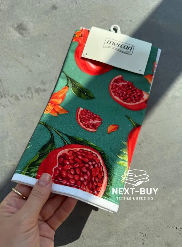Набор кухонных полотенец Mercan Rose «Гранат» 40×60 см, 2 шт., 100% хлопок, Турция — изображение 5