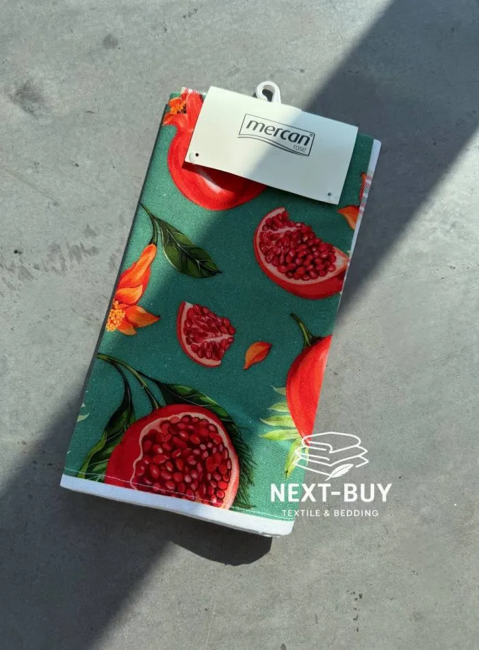 Набор кухонных полотенец Mercan Rose «Гранат» 40×60 см, 2 шт., 100% хлопок, Турция — изображение 6