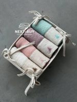Набір бавовняних рушників Maison D’or Bee Color у кошику, 4 шт., 30×50 см, 100% бавовна, Туреччина - Зображення 5