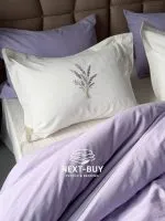 Постільна білизна Istambul Sweet Dreams Lavender варена бавовна з вишивкою євро комплект 200х220 - Зображення 17