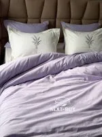 Постільна білизна Istambul Sweet Dreams Lavender варена бавовна з вишивкою євро комплект 200х220 - Зображення 18