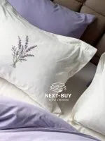 Постільна білизна Istambul Sweet Dreams Lavender варена бавовна з вишивкою євро комплект 200х220 - Зображення 2