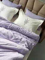 Постільна білизна Istambul Sweet Dreams Lavender варена бавовна з вишивкою євро комплект 200х220 - Зображення 11
