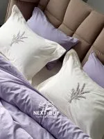Постільна білизна Istambul Sweet Dreams Lavender варена бавовна з вишивкою євро комплект 200х220 - Зображення 5