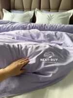 Постільна білизна Istambul Sweet Dreams Lavender варена бавовна з вишивкою євро комплект 200х220 - Зображення 13