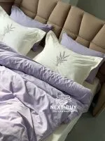 Постільна білизна Istambul Sweet Dreams Lavender варена бавовна з вишивкою євро комплект 200х220 - Зображення 14