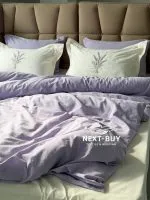 Постільна білизна Istambul Sweet Dreams Lavender варена бавовна з вишивкою євро комплект 200х220
