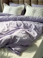 Постільна білизна Istambul Sweet Dreams Lavender варена бавовна з вишивкою євро комплект 200х220 - Зображення 12