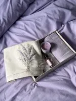 Набір рушників Istambul Sweet Dreams Lavender з вишивкою 50х90  2шт - Зображення 3