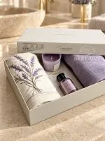 Набір рушників Istambul Sweet Dreams Lavender з вишивкою 50х90  2шт - Зображення 5