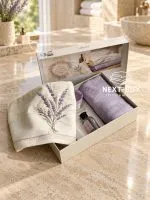 Набір рушників Istambul Sweet Dreams Lavender з вишивкою 50х90  2шт - Зображення 7