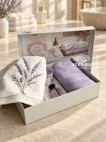 Набір рушників Istambul Sweet Dreams Lavender з вишивкою 50х90  2шт - Зображення 6