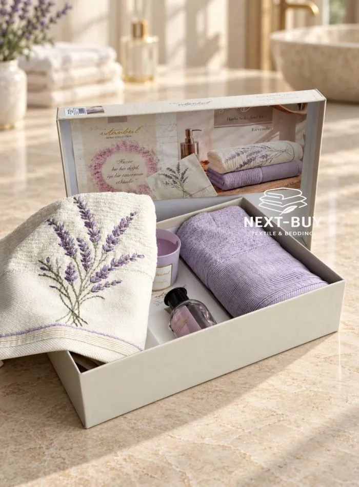 Набір рушників Istambul Sweet Dreams Lavender з вишивкою 50х90  2шт - Зображення 6