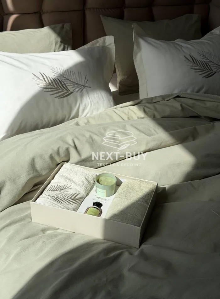 Набір рушників Istambul Sweet Dreams Botanic з вишивкою 50х90  2шт - Зображення 9