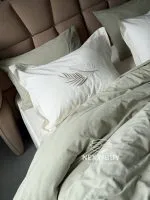 Постільна білизна Istambul Sweet dreams Botanic варена бавовна з вишивкою євро комплект 200х220 - Зображення 6