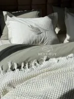 Постільна білизна Istambul Sweet dreams Botanic варена бавовна з вишивкою євро комплект 200х220 - Зображення 2
