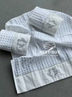 Набір із 3 бавовняних серветок Maison D’or Brise Apone white 40 × 60 см кольору екрю - Зображення 5