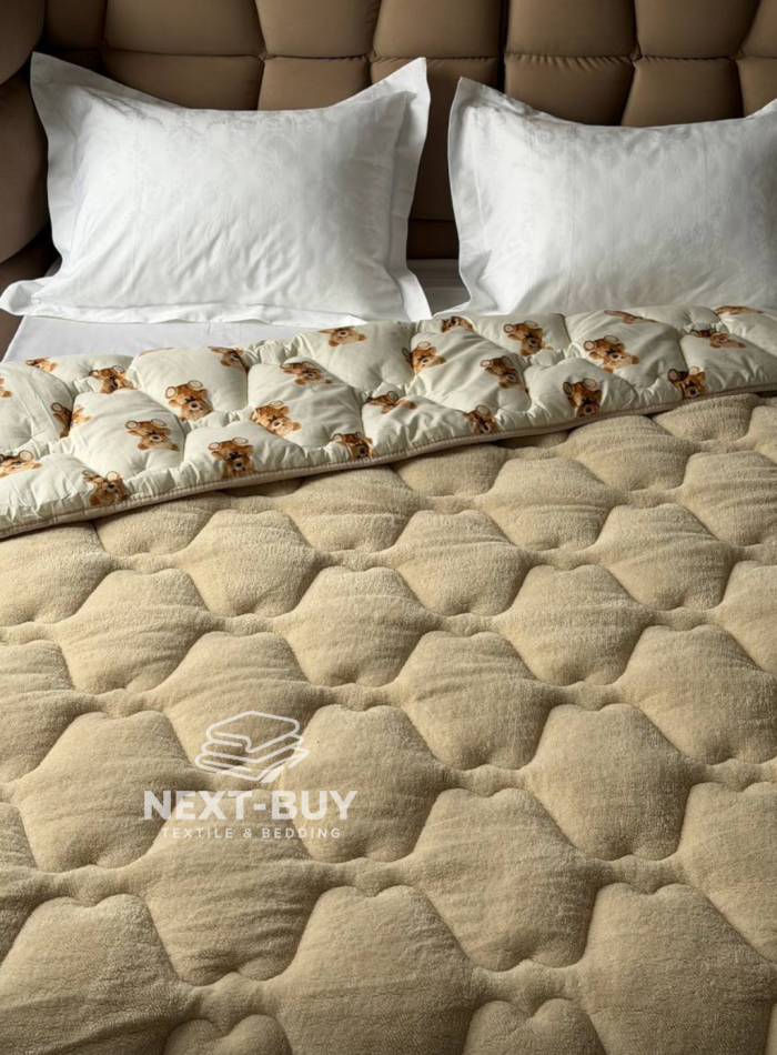Одеяло Soft Beige евро 195х215 см Турция — изображение 7