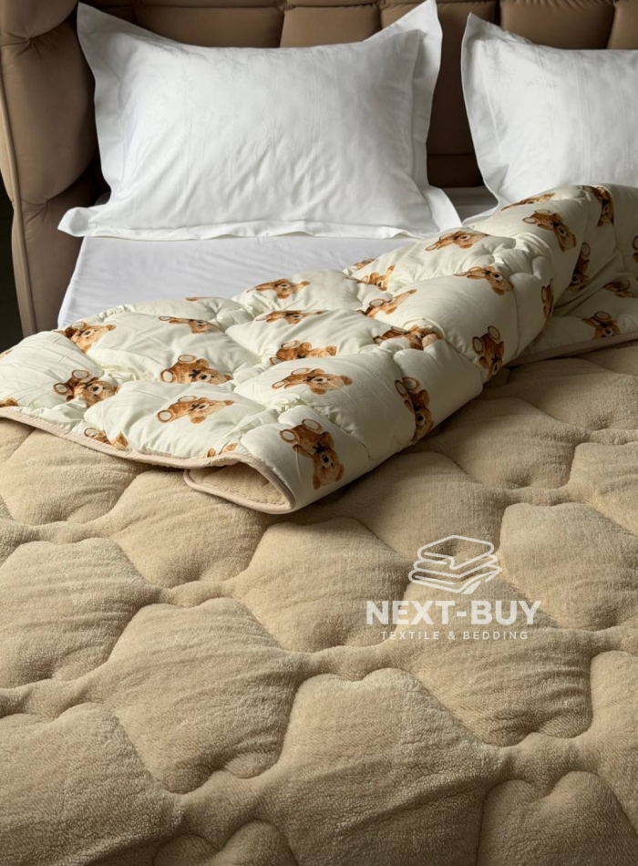 Одеяло Soft Beige евро 195х215 см Турция — изображение 6