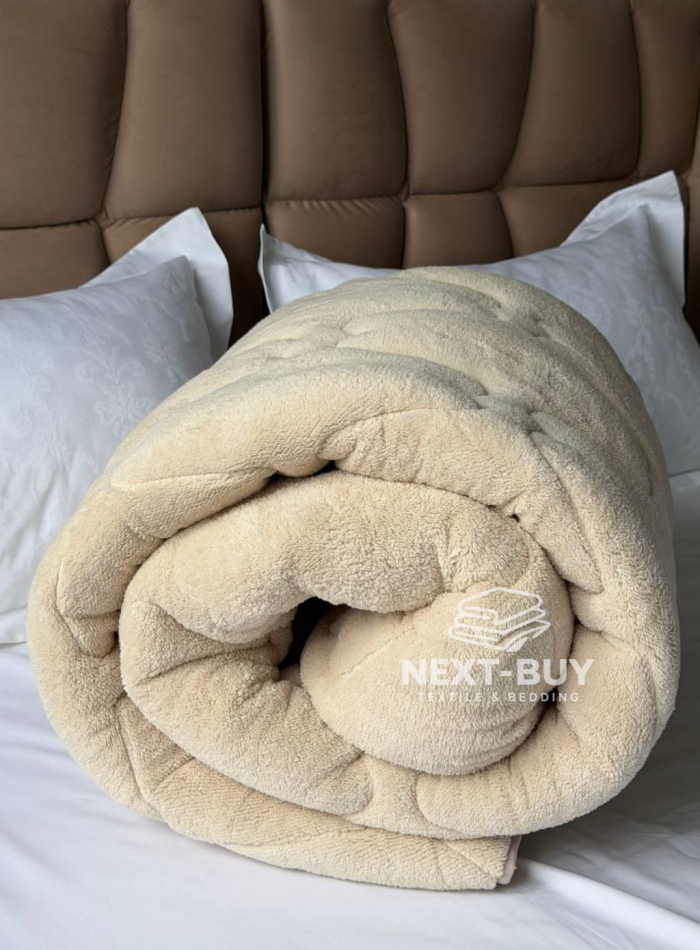 Одеяло Soft Beige евро 195х215 см Турция — изображение 8